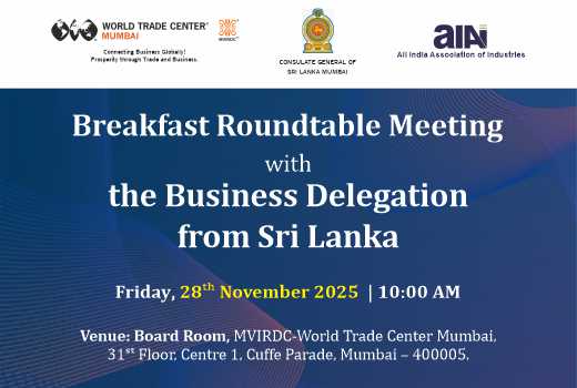 Breakfast Roundtable Meeting with Business Delegation from Sri Lanka